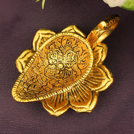 Spillbox Gold-Toned Brass Aishwarya Diya Pooja Essential