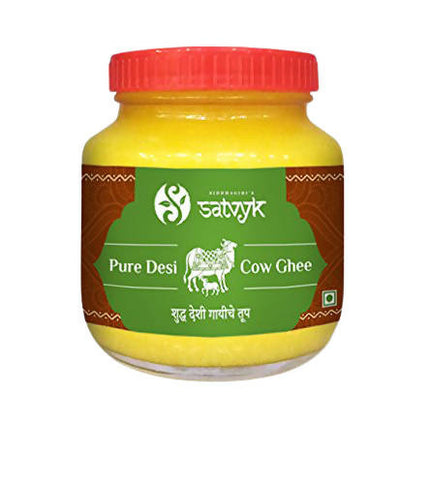 Siddhagiri's Satvyk Organic Pure Desi Cow Ghee | Made with Cow's Milk | Pure organic ghee, traditionally-churned