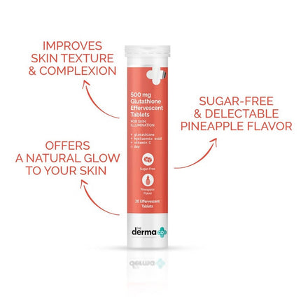 The Derma Co 500 mg Glutathione Effervescent Tablets For Skin Illumination