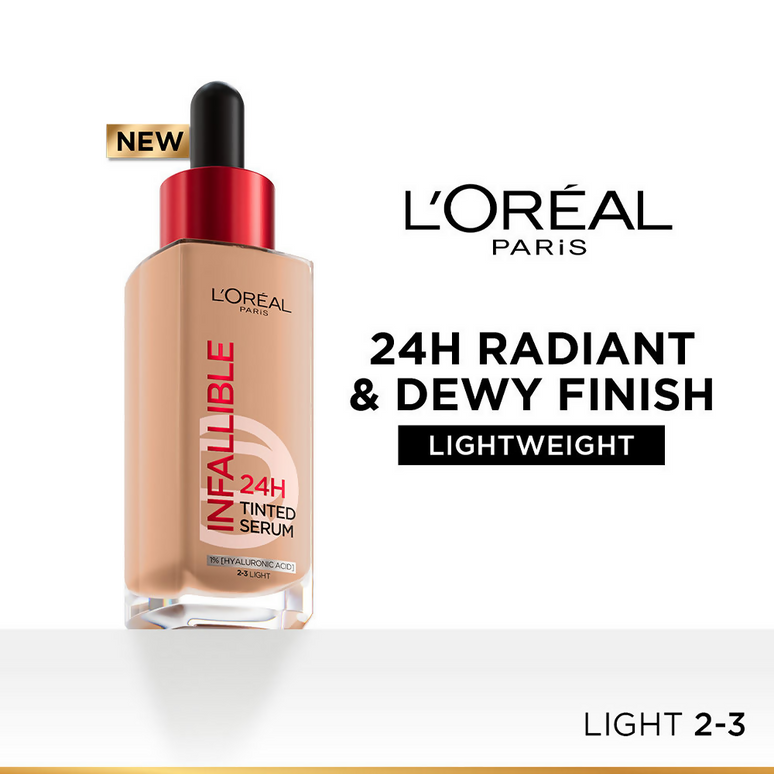 L'Oreal Paris Infallible 24H Tinted Serum Foundation - Light