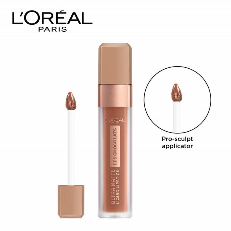 L'Oreal Paris Les Chocolats Ultra Matte Liquid Lipstick - 862 Volupto Choco