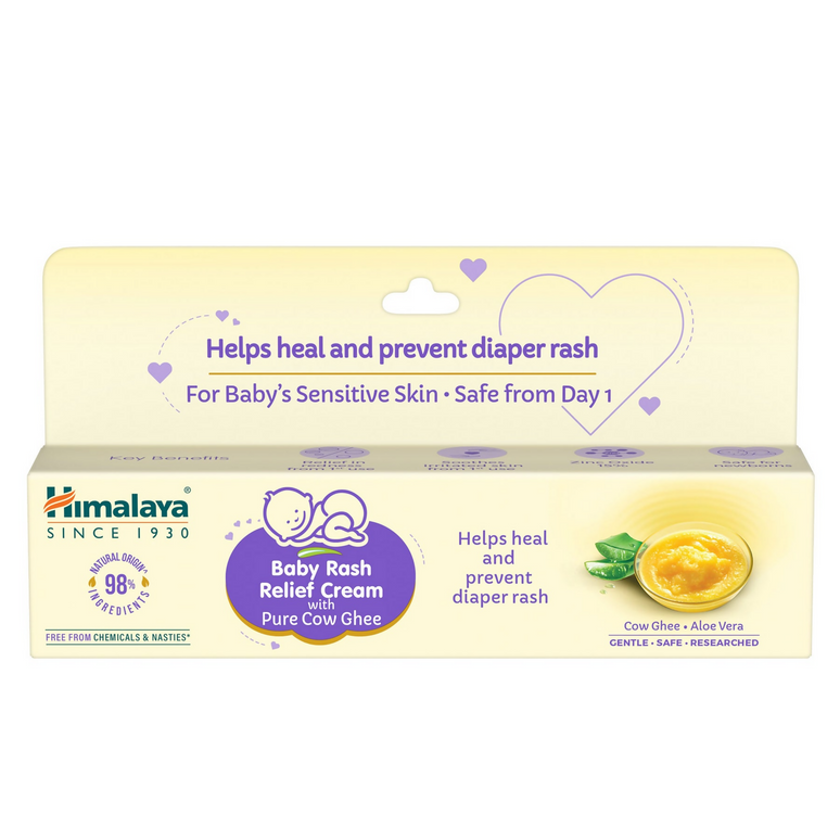 Himalaya Herbals Baby Rash Relief Cream with Pure Cow Ghee