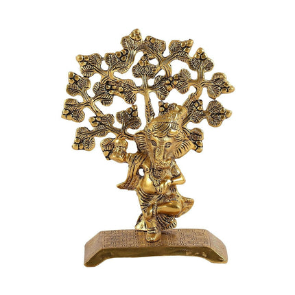Heyearth Lord Ganesh Statues With Tree,Ganesha Figurine,Lord Ganesha Idol