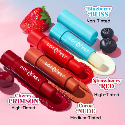 Dot & Key Barrier Repair Hydrating Lip Balm SPF 50 With Ceramides & Peptides Blueberry Bliss