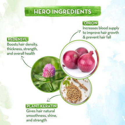 Mamaearth Onion Hair Oil and Onion Shampoo For Hair Fall Control