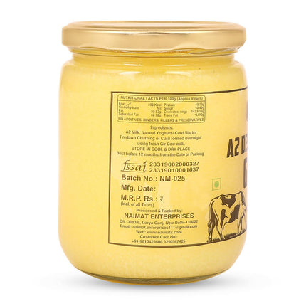 Naimat A2 Desi Gir Cow Ghee | Homemade Ghee From Desi Cow Milk | Certified Organic Ghee