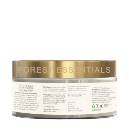 Forest Essentials Velvet Silk Body Cream Indian Rose Absolute