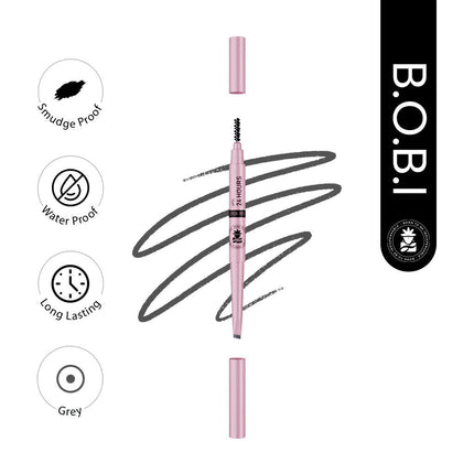 BOBI Eyebrow Pencil Grey Waterproof Smudgeproof Finish