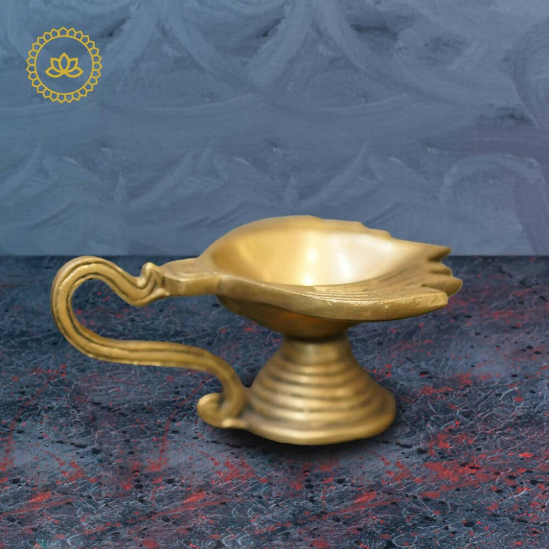 Brass Lotus Arathi Diya