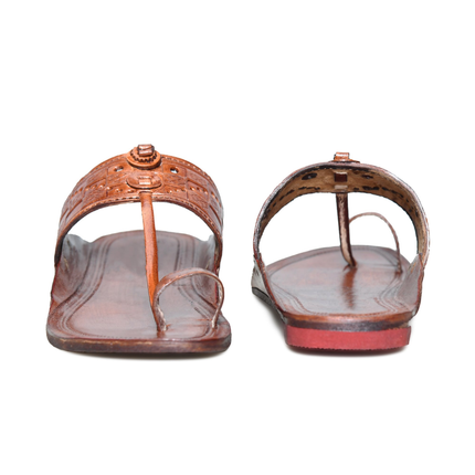 Stepsoft Men’S Leather Kolhapuri Chappals – Traditional Ethnic Footwear