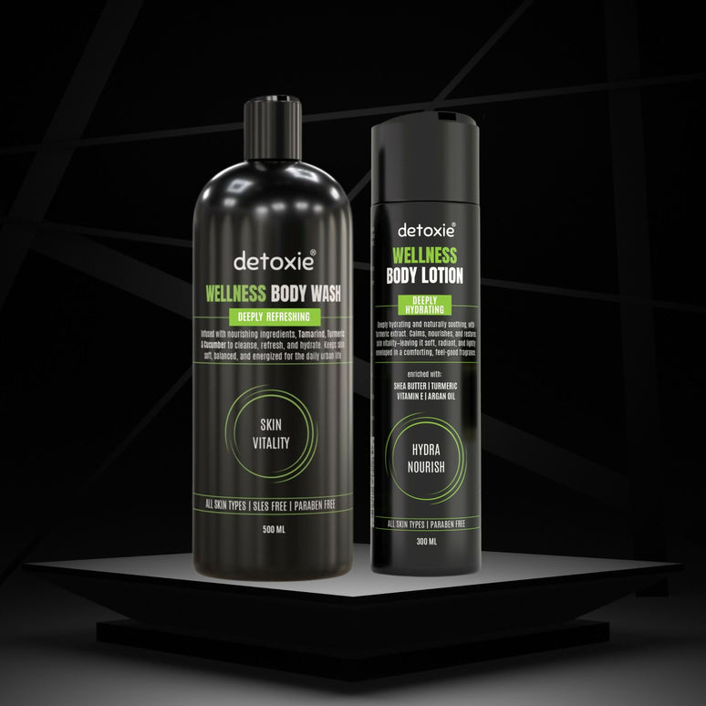 Detoxie Body Wash & Body Lotion Combo - Wellness