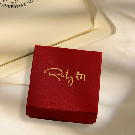 Golden Heart Studs - Ruby Raang