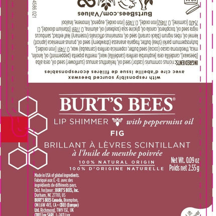 Burt's Bees 100% Natural Moisturizing Lip Shimmer - Fig